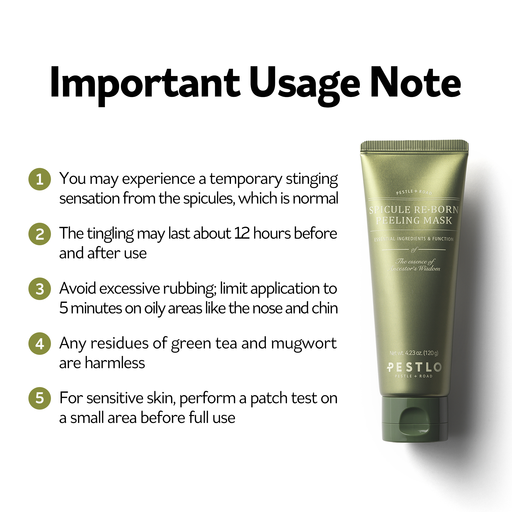 PESTLO Spicule ReBorn Peeling Mask 120g