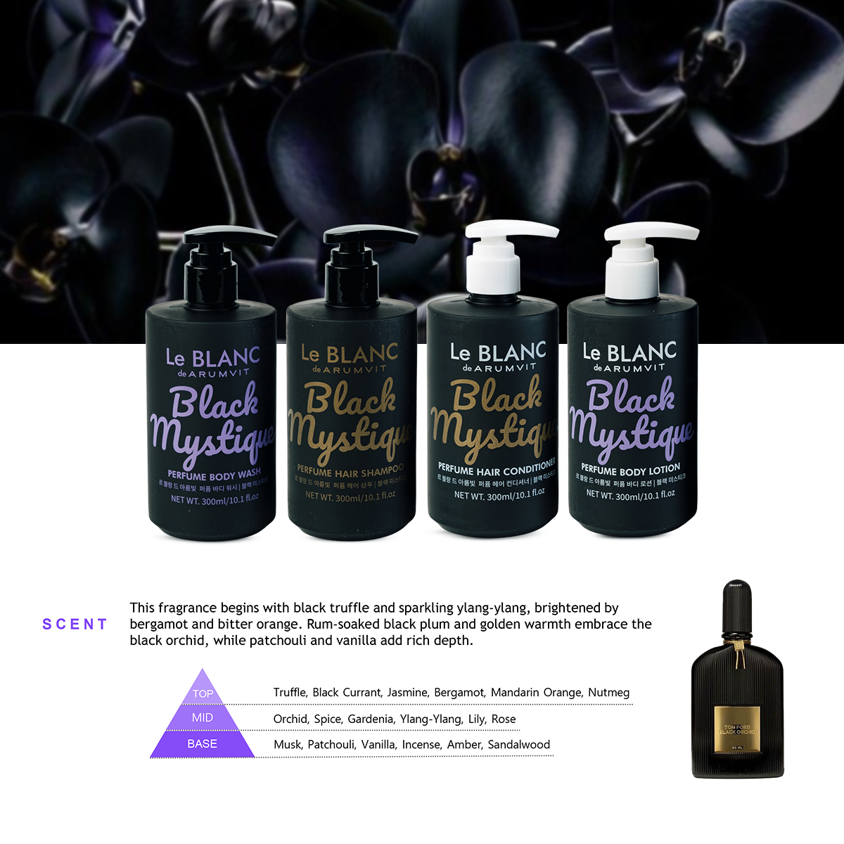 Le Blanc Black Mystique Hair Shampoo 300ml
