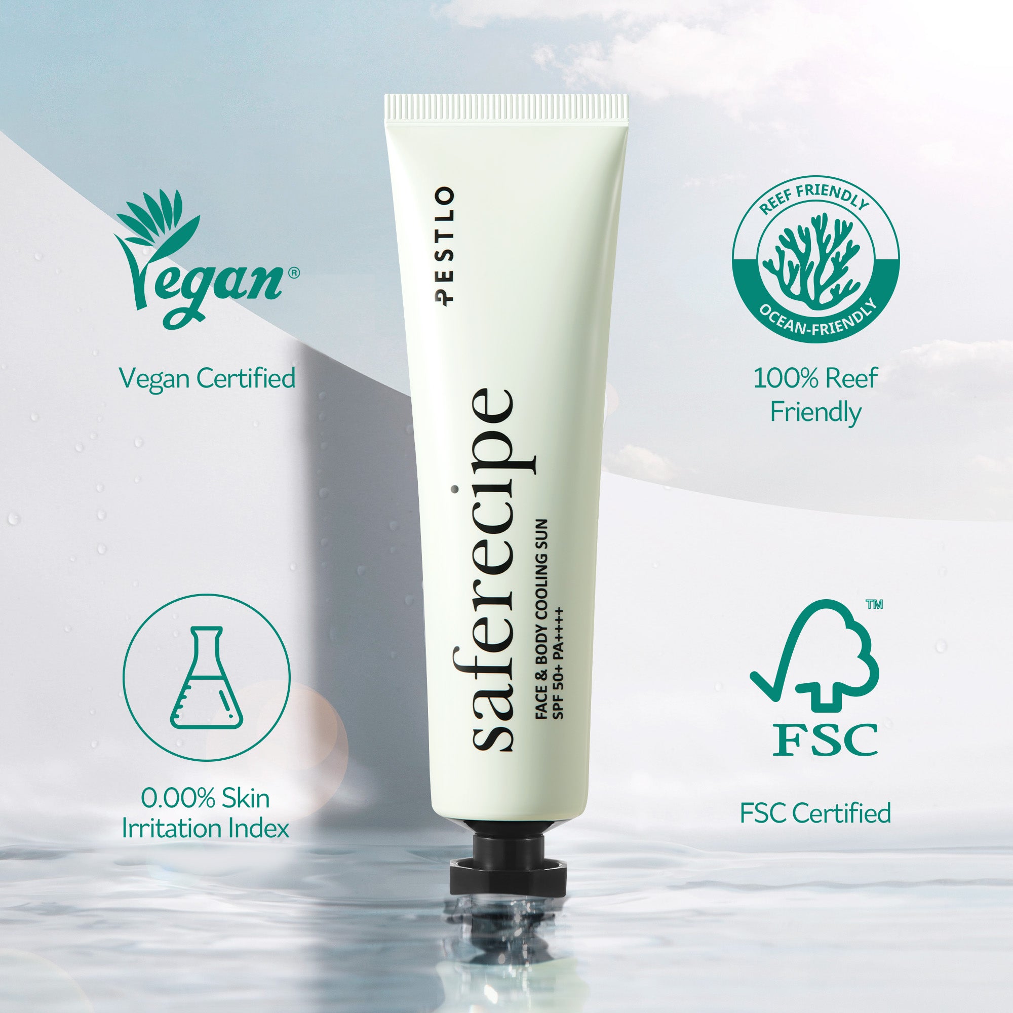 PESTLO Saferecipe Face & Body Cooling Sun Mini 30ml