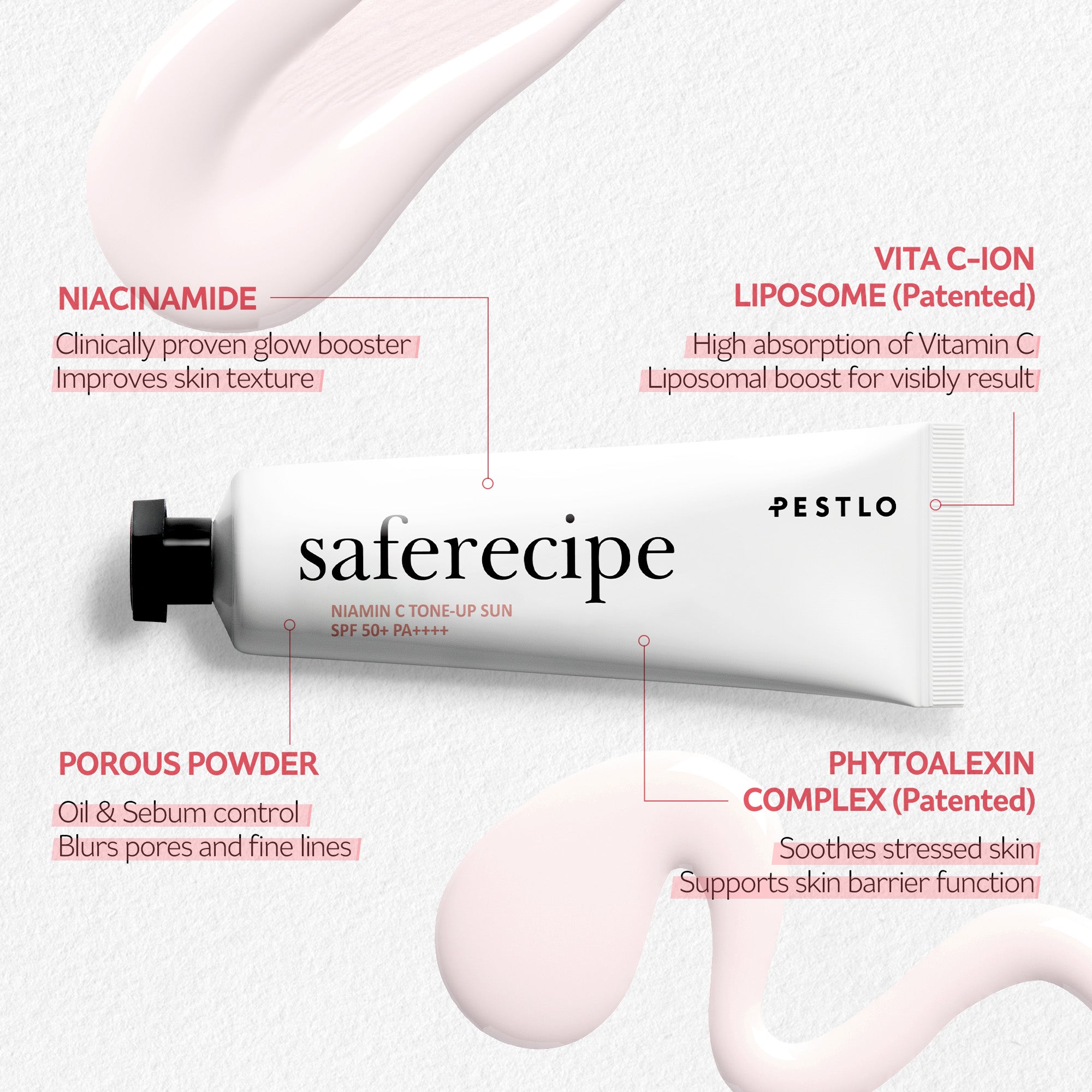 PESTLO Saferecipe Niamin C Tone Up Sun Mini 15ml