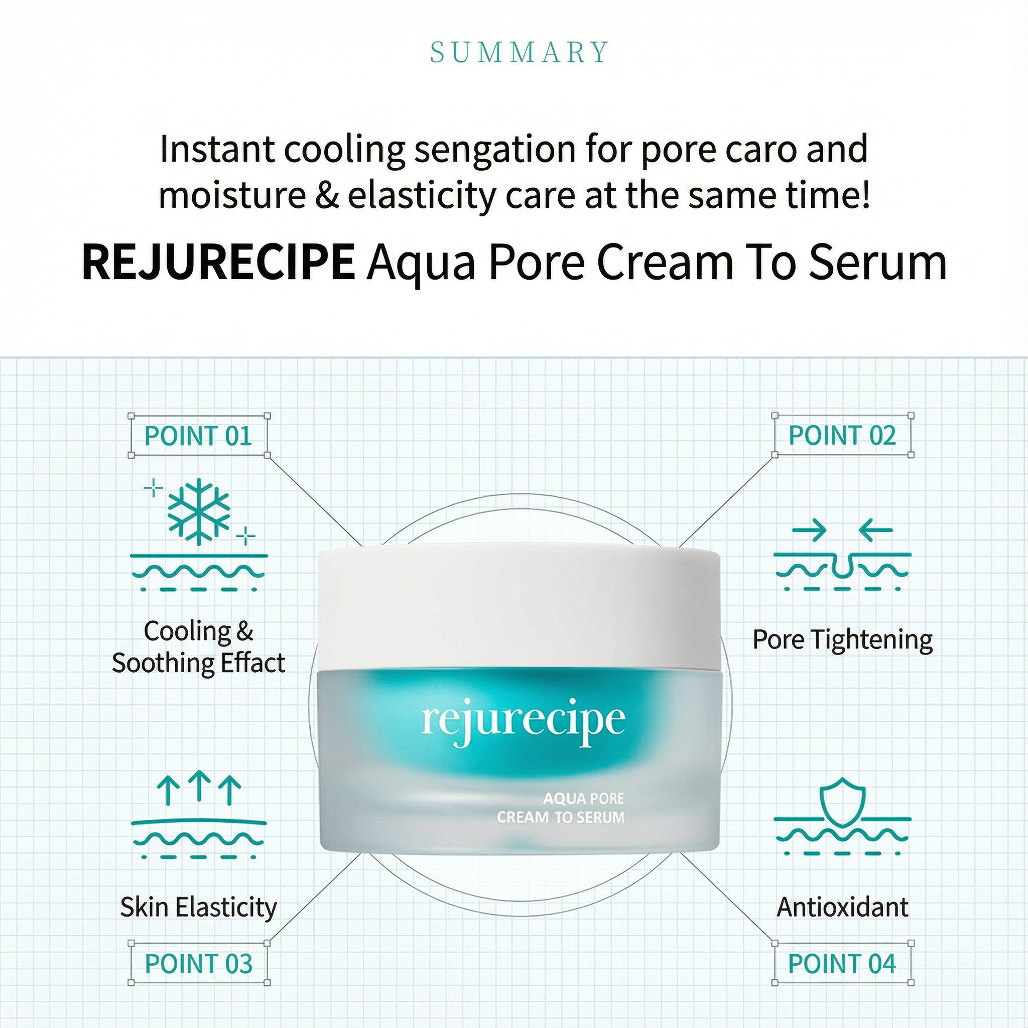 [NEW] PESTLO Rejurecipe Aqua Pore Cream to Serum 50ml